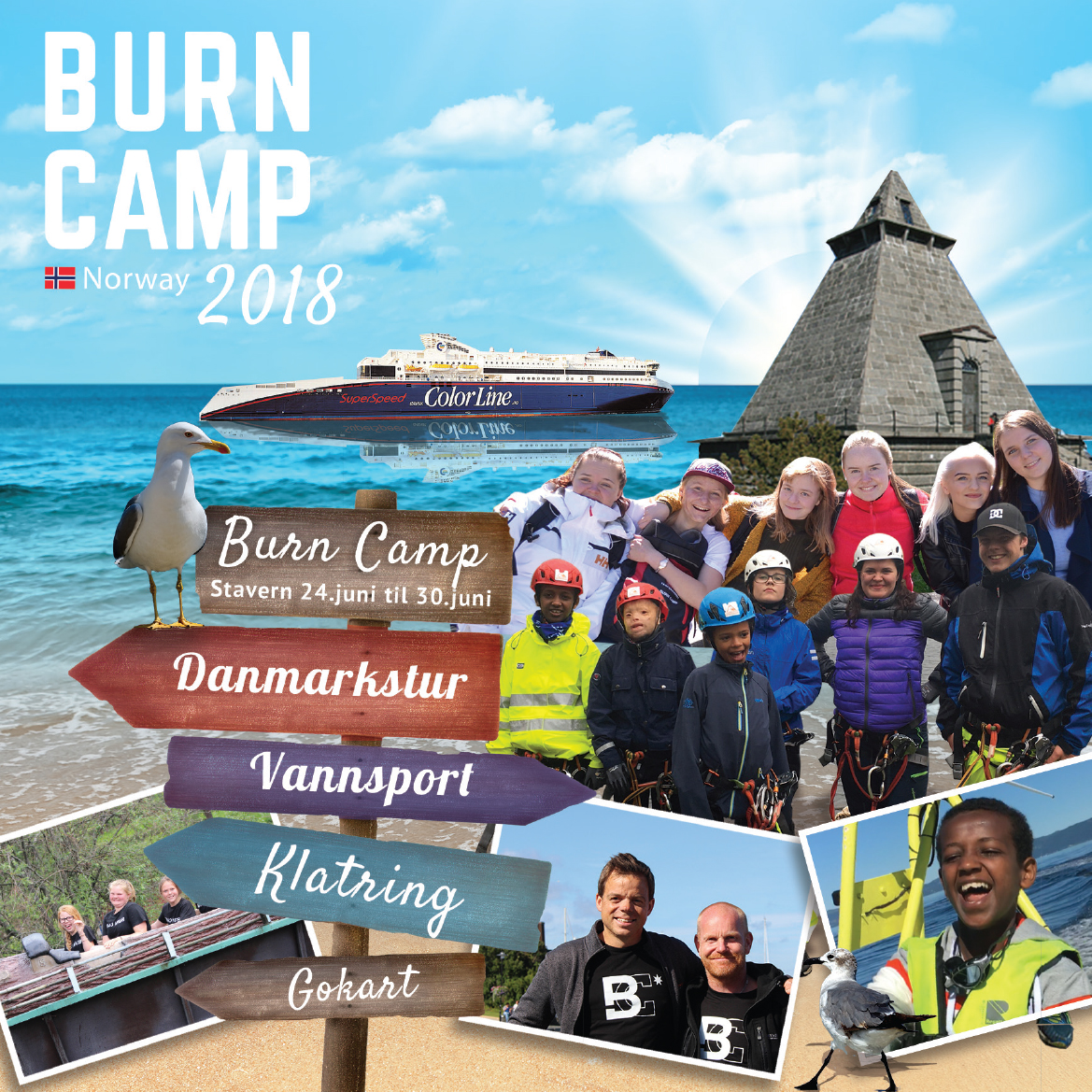 Burn Camp barn og ungdom 2018